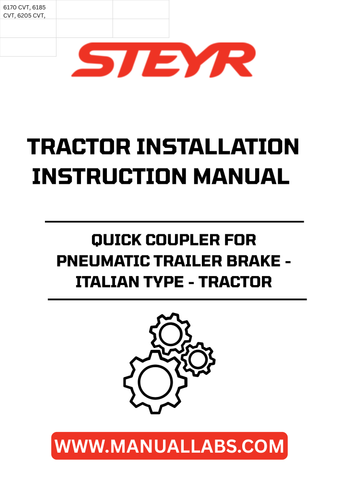 Introducing the STEYR Quick Coupler for Pneumatic Trailer Brake, designed specifically for seamless tractor installation. This Italian-type coupler ensures a reliable connection between your tractor and trailer, enhancing your towing efficiency and safety on the road.