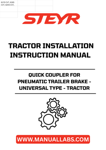 Enhance your tractor's performance with the STEYR Quick Coupler for Pneumatic Trailer Brake. This universal type coupler is designed for seamless integration, ensuring a reliable connection between your tractor and trailer. Its robust construction guarantees durability, making it an essential addition for any agricultural or heavy-duty operation.