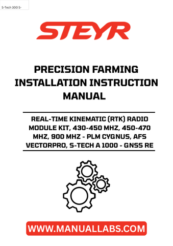 Experience unparalleled precision in your farming operations with the STEYR Real-Time Kinematic (RTK) Radio Module Kit. Designed for optimal performance in the 430-450 MHz, 450-470 MHz, and 900 MHz frequency ranges, this kit ensures reliable communication and accurate positioning for your agricultural machinery. Compatible with PLM Cygnus, AFS VectorPro, and S-Tech A 1000 systems, it seamlessly integrates into your existing setup, enhancing your precision farming capabilities.