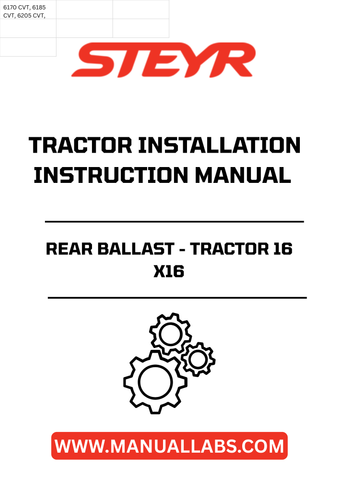 Enhance the performance of your STEYR tractor with the STEYR Rear Ballast, designed specifically for 16 x 16 tractor models. This essential accessory provides the necessary weight distribution to improve traction and stability, ensuring optimal operation in various agricultural tasks.