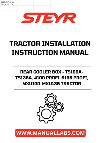 Introducing the STEYR Rear Cooler Box, designed specifically for TS100A-TS135A, 4100 PROFI-6135 PROFI, and MXU100-MXU135 tractors. This essential accessory enhances your tractor's functionality by providing a reliable storage solution for beverages and perishable items, ensuring you stay refreshed and productive during long hours in the field.
