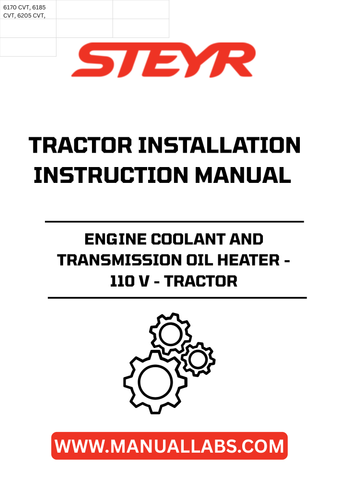 Introducing the STEYR Rengine Coolant and Transmission Oil Heater, designed specifically for tractors to ensure optimal performance in all conditions. With a powerful 110 V output, this heater effectively warms your engine coolant and transmission oil, reducing wear and tear while enhancing fuel efficiency. Say goodbye to cold starts and hello to reliable operation, even in the harshest weather.