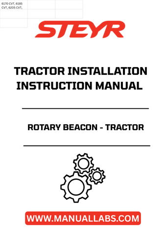 Enhance your tractor's visibility and safety with the STEYR Rotary Beacon. This essential accessory is designed to provide maximum alertness on the road, ensuring that you are seen by other vehicles and pedestrians, especially in low-light conditions.