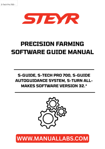 Experience unparalleled precision in your farming operations with the STEYR S-GUIDE Autoguidance System. Designed to enhance efficiency and accuracy, this advanced system integrates seamlessly with the S-TECH PRO 700 display, providing real-time guidance for all your agricultural tasks. Say goodbye to guesswork and hello to optimized field performance.