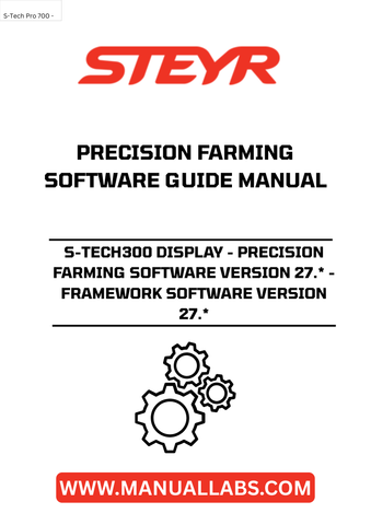 Introducing the STEYR S-TECH300 Display, the ultimate precision farming software designed to elevate your agricultural operations. With version 27.*, this advanced framework software offers cutting-edge features that enhance productivity and streamline your farming processes. Experience unparalleled accuracy in field management and data analysis, ensuring you make informed decisions for optimal crop yields.