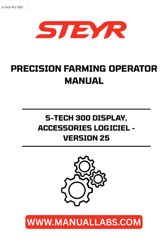 Experience precision farming like never before with the STEYR S-TECH 300 Display. This advanced display system is designed to enhance your agricultural operations, providing real-time data and insights to optimize your productivity. With its user-friendly interface, you can easily navigate through various features, ensuring you make informed decisions in the field.