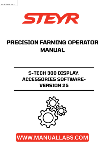 Experience the future of precision farming with the STEYR S-TECH 300 Display. This advanced display system is designed to enhance your agricultural operations, providing real-time data and insights to optimize your productivity. With its user-friendly interface and high-resolution screen, you can easily monitor and manage your equipment, ensuring that every task is executed with precision.
