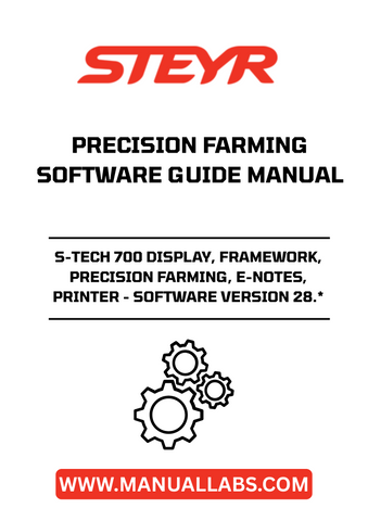 Introducing the STEYR S-TECH 700 Display, a cutting-edge framework designed for precision farming. This advanced display system integrates seamlessly with your agricultural equipment, providing real-time data and insights to enhance your farming efficiency. With software version 28.*, you can expect a user-friendly interface that simplifies complex farming tasks, allowing you to focus on what matters most—your crops.