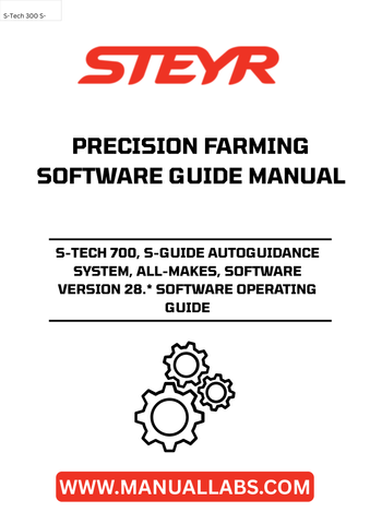 Introducing the STEYR S-TECH 700 S-GUIDE Autoguidance System, designed for precision farming enthusiasts who demand efficiency and accuracy. This advanced system is compatible with all makes, ensuring seamless integration into your existing equipment. With software version 28.*, you can expect enhanced performance and user-friendly features that elevate your farming experience.