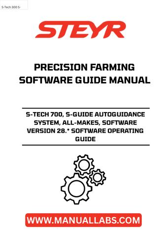 Unlock the full potential of your precision farming operations with the STEYR S-TECH 700, S-GUIDE Autoguidance System. This cutting-edge software, version 28.*, provides a comprehensive guide to streamlining your precision farming processes. Designed to work seamlessly with a wide range of makes and models, this software offers unparalleled precision and efficiency.