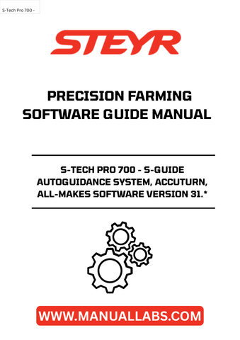 Experience the future of farming with the STEYR S-TECH PRO 700 S-GUIDE Autoguidance System. Designed for precision and efficiency, this advanced system ensures that your machinery operates with unparalleled accuracy, reducing overlap and saving you time and resources. With the latest All-Makes Software Version 31.*, you can seamlessly integrate this technology into your existing equipment, making it a versatile choice for any farm.