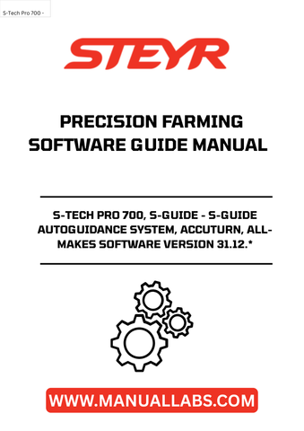 Experience unparalleled precision in your farming operations with the STEYR S-TECH PRO 700 S-GUIDE Autoguidance System. Designed for efficiency, this advanced system ensures accurate navigation and reduced overlap, allowing you to maximize productivity while minimizing input costs.