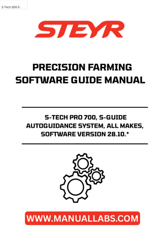 Experience unparalleled precision in your farming operations with the STEYR S-TECH PRO 700, equipped with the advanced S-GUIDE Autoguidance System. This cutting-edge technology is designed to enhance your productivity by ensuring accurate guidance across all makes of machinery, allowing you to maximize efficiency and reduce overlap in your fieldwork.
