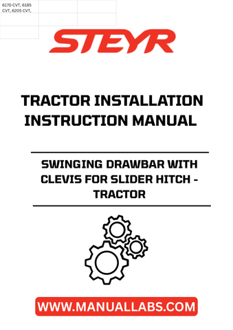 Enhance your tractor's versatility with the STEYR Swinging Drawbar with Clevis for Slider Hitch. Designed for seamless installation, this robust drawbar allows for improved maneuverability and stability when towing various implements. Its durable construction ensures long-lasting performance, making it an essential addition to your agricultural toolkit.