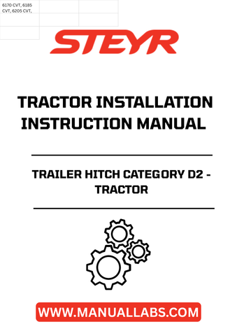 Enhance your tractor's versatility with the STEYR Trailer Hitch Category D2. Designed for seamless installation, this robust hitch allows you to effortlessly connect various trailers, making it an essential addition for any agricultural or heavy-duty task.