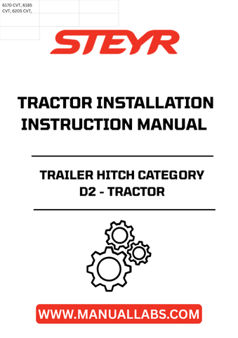Enhance your tractor's versatility with the STEYR Trailer Hitch Category D2. Designed for seamless installation, this robust hitch allows you to effortlessly connect various trailers, making it an essential addition for any agricultural or heavy-duty task.
