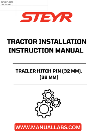 Introducing the STEYR Trailer Hitch Pin, designed for seamless compatibility with 32 mm and 38 mm tractor installations. This essential accessory ensures a secure connection between your tractor and trailer, enhancing your towing capabilities and overall efficiency on the job.