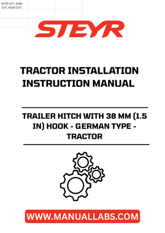 Introducing the STEYR Trailer Hitch with a robust 38 mm (1.5 in) hook, designed specifically for German-type tractors. This high-quality hitch ensures a secure and reliable connection for all your towing needs, making it an essential addition to your agricultural equipment. Crafted for durability, it withstands the rigors of heavy-duty use while maintaining optimal performance.