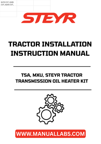 Enhance the performance of your STEYR TSA, MXU, or STEYR tractor with the Transmission Oil Heater Kit. Designed specifically for these models, this kit ensures optimal oil temperature, improving efficiency and extending the life of your tractor's transmission system.