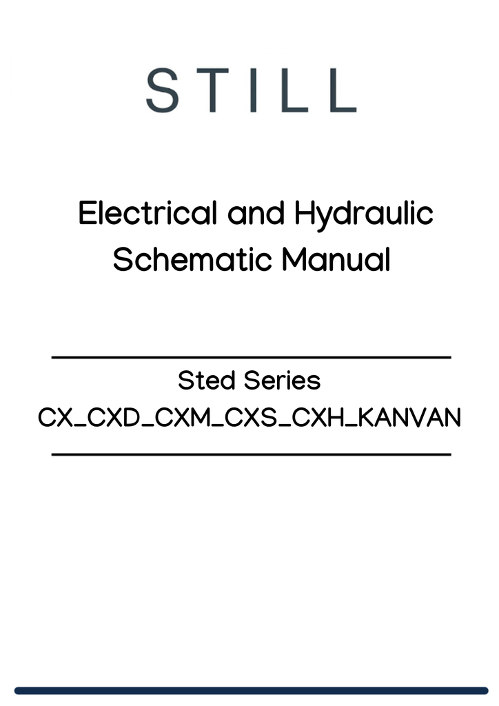 Still Sted Series CX_CXD_CXM_CXS_CXH_KANVAN Electrical & Hydraulic ...