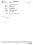 TIGERCAT 220E PARTS CATALOGUE MANUAL