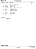 TIGERCAT 230C PARTS CATALOGUE MANUAL