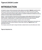 TIGERCAT 240 SERVICE MANUAL