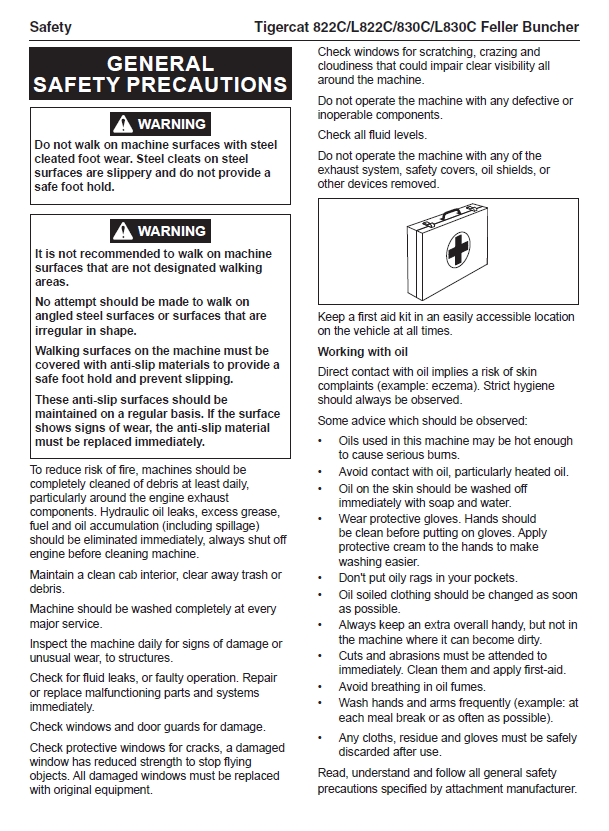 TIGERCAT830CFELLERBUNCHERSERVICEMANUAL_83011001-83013000_83012001 ...