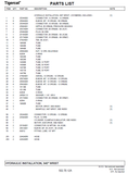 TIGERCAT ST5700 PARTS CATALOGUE MANUAL