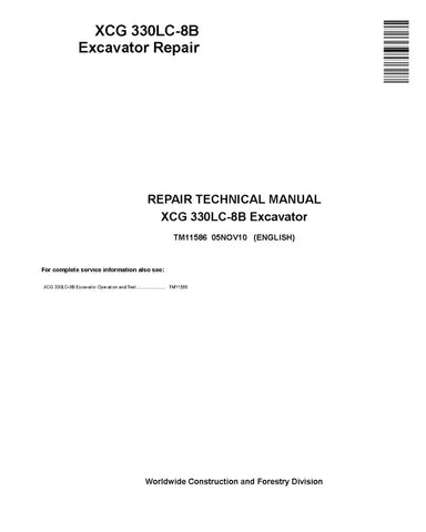 XCG 330LC-8B CRAWLER EXCAVATOR REPAIR MANUAL TM11586 - PDF FILE