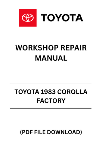 Revitalize your classic ride with the Toyota 1983 Corolla Factory Workshop Repair Manual in PDF format. This comprehensive guide is an essential resource for any DIY enthusiast or professional mechanic looking to restore or maintain their vintage Corolla. Packed with detailed diagrams, specifications, and step-by-step instructions, this manual ensures you have all the information you need at your fingertips.