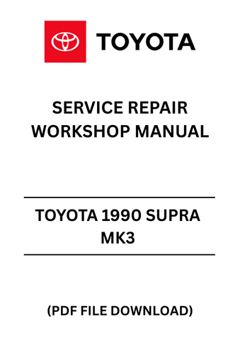 Revitalize your classic ride with the Toyota 1990 Supra MK3 Service Repair Workshop Manual in PDF format. This comprehensive guide is designed specifically for enthusiasts and mechanics alike, providing detailed instructions and diagrams to ensure your vehicle runs at its best. Whether you're tackling routine maintenance or complex repairs, this manual is your go-to resource.
