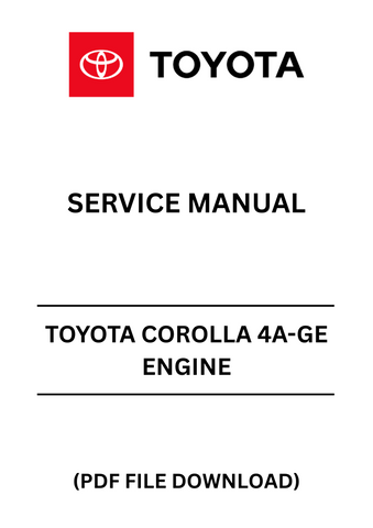 Unlock the full potential of your Toyota Corolla with our comprehensive 4A-GE Engine Service Manual in PDF format. This essential guide is designed for both seasoned mechanics and DIY enthusiasts, providing detailed instructions and insights to keep your engine running smoothly.