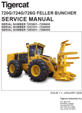 TIGERCAT 720G, 724G, 726G FELLER REPAIR MANUAL