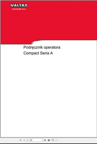 Unlock the full potential of your Valtra Compact Tractor Series A with our comprehensive Operator’s Manual in PDF format. This essential guide provides detailed instructions and insights to help you operate your tractor efficiently and safely, ensuring optimal performance in every task.
