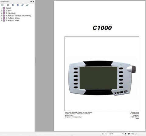 Discover the essential VALTRA Datatronic C1000 Operator’s Manual, now available in a convenient PDF format. This comprehensive guide is designed to enhance your experience with the Datatronic C1000 system, providing you with all the necessary information to operate your equipment efficiently.