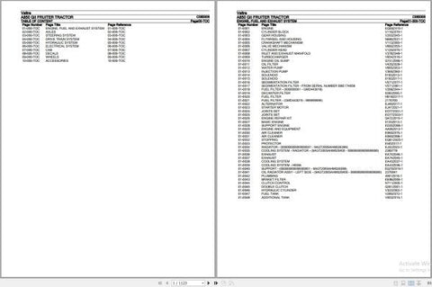 Discover the VALTRA FRUITER TRACTOR A850 GII PARTS CATALOG MANUAL C085006, a comprehensive PDF file designed for efficient maintenance and repair of your tractor. This manual provides detailed diagrams and part numbers, ensuring you have all the information needed to keep your equipment running smoothly.