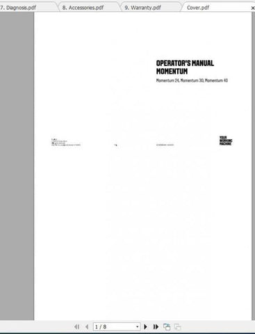 Unlock the full potential of your VALTRA SA Seeding Momentum 24, 30, and 40 with our comprehensive Operator’s Manual in PDF format. This essential guide provides detailed instructions and insights to ensure optimal performance and efficiency in your seeding operations.