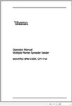 Introducing the VALTRA SA Seeding Planter BPM 2509, 2911M Operator Manual in PDF format, your essential guide to maximizing the efficiency of your seeding and fertilizing operations. This comprehensive manual provides detailed instructions and insights tailored specifically for the BPM 2509 and 2911M models, ensuring you get the most out of your equipment.