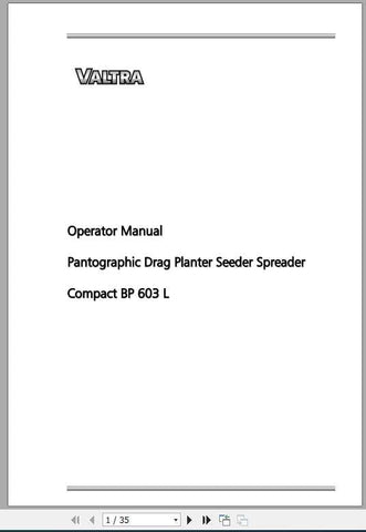 With clear illustrations and step-by-step procedures, this manual ensures that you can maximize the performance of your equipment while minimizing downtime. Whether you're a seasoned professional or a newcomer to agricultural machinery, this resource is invaluable for understanding the features and capabilities of your VALTRA seeding planter.