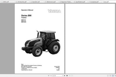 Inside, you'll find detailed instructions on operating procedures, maintenance schedules, and troubleshooting tips tailored specifically for the BM110 and BM125I models. With easy-to-follow diagrams and clear explanations, this manual empowers you to maximize your tractor's capabilities while minimizing downtime.