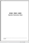 Discover the essential VALTRA SA TRACTOR E500 Operator’s Manual, available in a convenient PDF format. This comprehensive guide is designed for both 2WD and 4WD models, ensuring you have all the information you need at your fingertips.