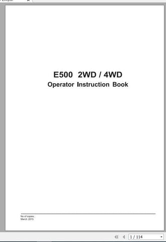 Discover the essential VALTRA SA TRACTOR E500 Operator’s Manual, available in a convenient PDF format. This comprehensive guide is designed for both 2WD and 4WD models, ensuring you have all the information you need at your fingertips.