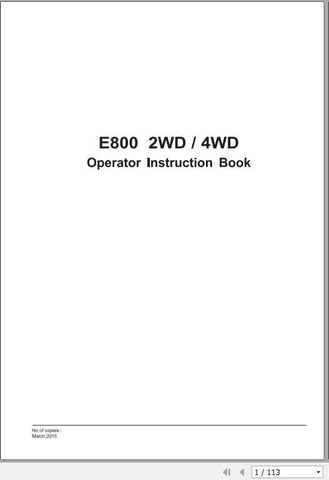 Discover the essential VALTRA SA TRACTOR E800 Operator’s Manual, available in a convenient PDF format. This comprehensive guide is designed for both 2WD and 4WD models, ensuring you have all the information you need at your fingertips.