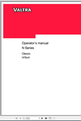 Discover the ultimate resource for your Valtra SA Tractor N Series with our Classic Hitech Operator’s Manual in PDF format. This comprehensive guide is designed to enhance your understanding and operation of your tractor, ensuring you get the most out of its advanced features and capabilities.