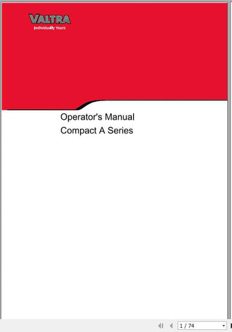 Unlock the full potential of your VALTRA SA Tractor Series A with the comprehensive Operator’s Manual for models A53, A63, and A73. This PDF file serves as an essential guide, providing detailed insights into the operation, maintenance, and troubleshooting of your tractor, ensuring optimal performance in every task.