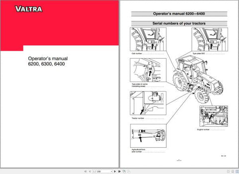 Unlock the full potential of your Valtra Tractor with the comprehensive Operator’s Manual for models 6200, 6300, and 6400. This PDF file is designed to provide you with essential information, ensuring you operate your tractor efficiently and safely.
