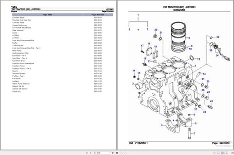 Discover the ultimate resource for your Valtra Tractor with the 700 BR Parts Catalog Manual (C070001) in PDF format. This comprehensive manual is designed to provide you with detailed information on every component of your tractor, ensuring you have the knowledge needed for efficient maintenance and repairs.