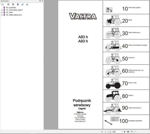 Discover the ultimate resource for your Valtra A83H and A93H tractors with the comprehensive Service Manual (39281301) available in PDF format. This essential guide is designed to provide you with detailed insights into maintenance, troubleshooting, and repair procedures, ensuring your equipment operates at peak performance.
