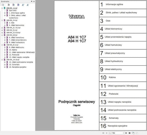 Unlock the full potential of your VALTRA A84H1C7 and A94H1C7 tractors with our comprehensive Service Manual, available in a convenient PDF format. This essential guide provides detailed instructions, diagrams, and troubleshooting tips to ensure your machinery operates at peak performance.
